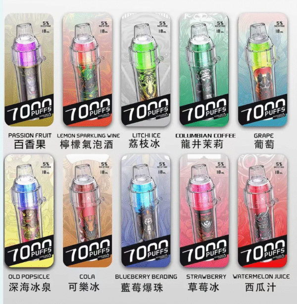 HEBAT喜貝五代拋棄式7000口可充電